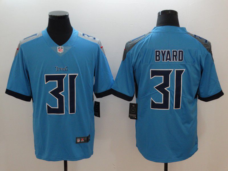 Men Tennessee Titans 31 Byard Light Blue Nike Vapor Untouchable Limited NFL Jerseys